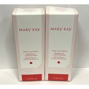 (Lot of 2) MARY KAY Pink Clay Mask Full Size Wash Off Mask 155315 NIB NEW